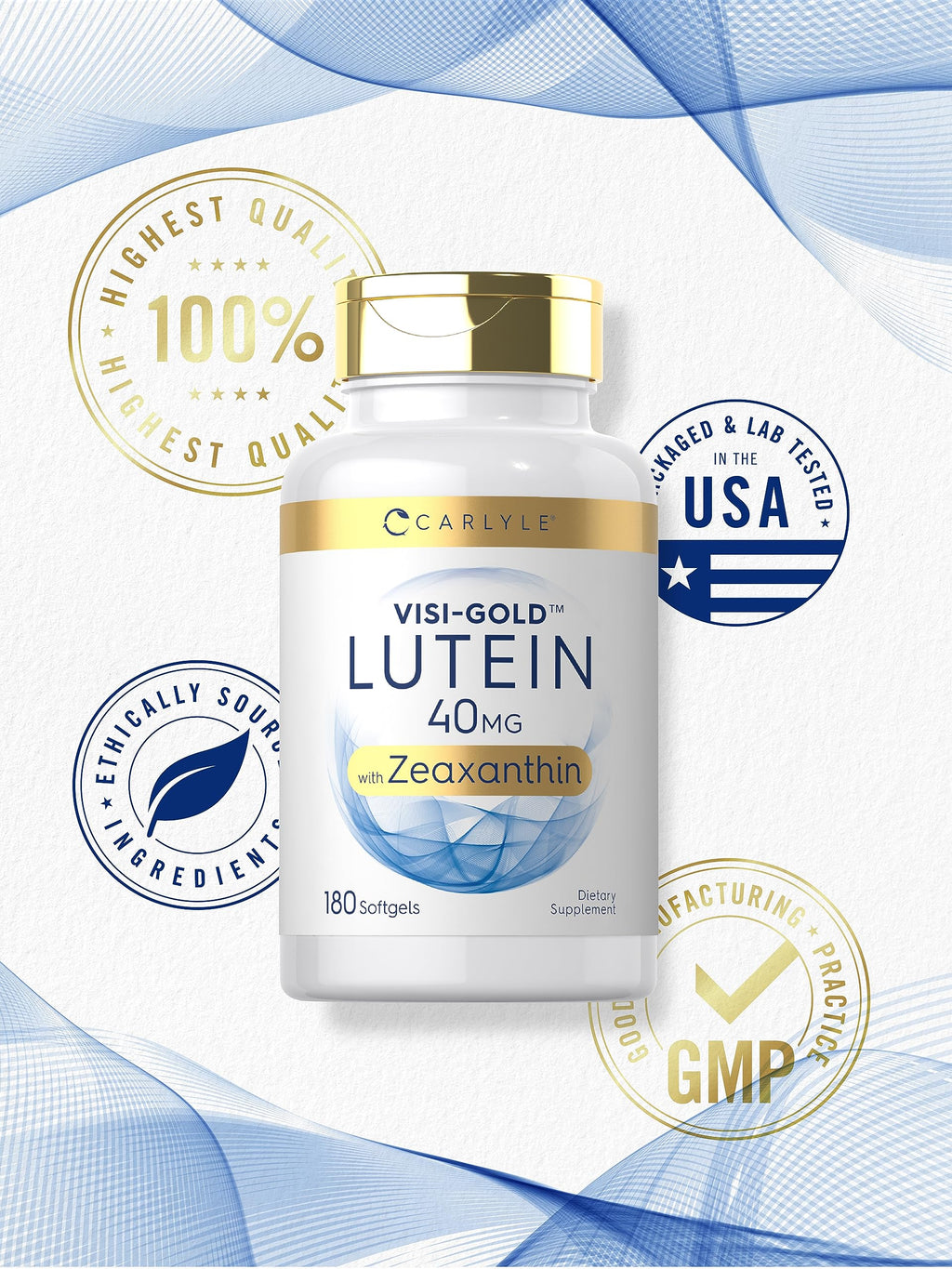 Lutein and Zeaxanthin 40mg 180 Softgels E117641