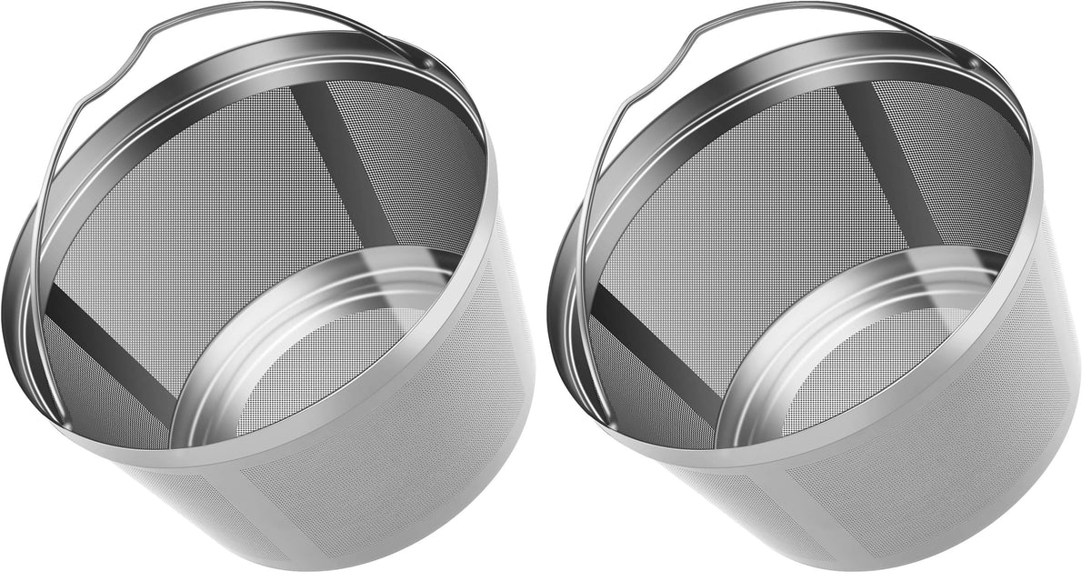 Stainless Steel Reusable Coffee Filters 8 12 Cup Pack of 2 V3335