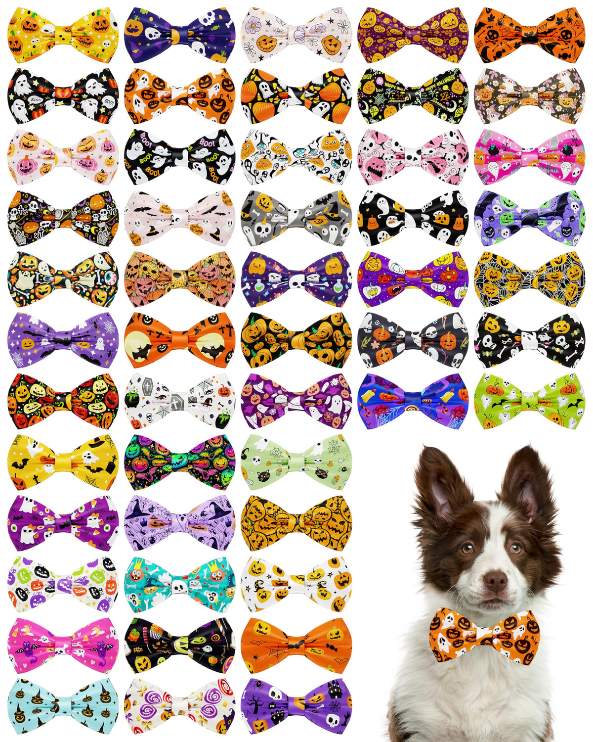 50 Pack Dog Bowties D5269