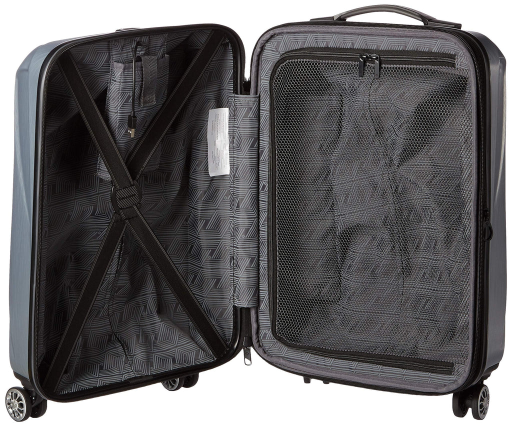 Hardside Expandable Spinner Luggage Silver Carry-On 20-Inch V411564