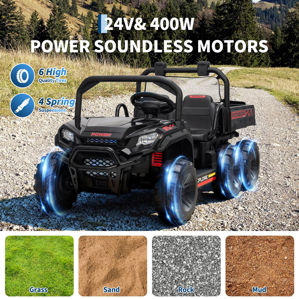 24V 2 Seater 4WD Ride on Dump Truck I403352