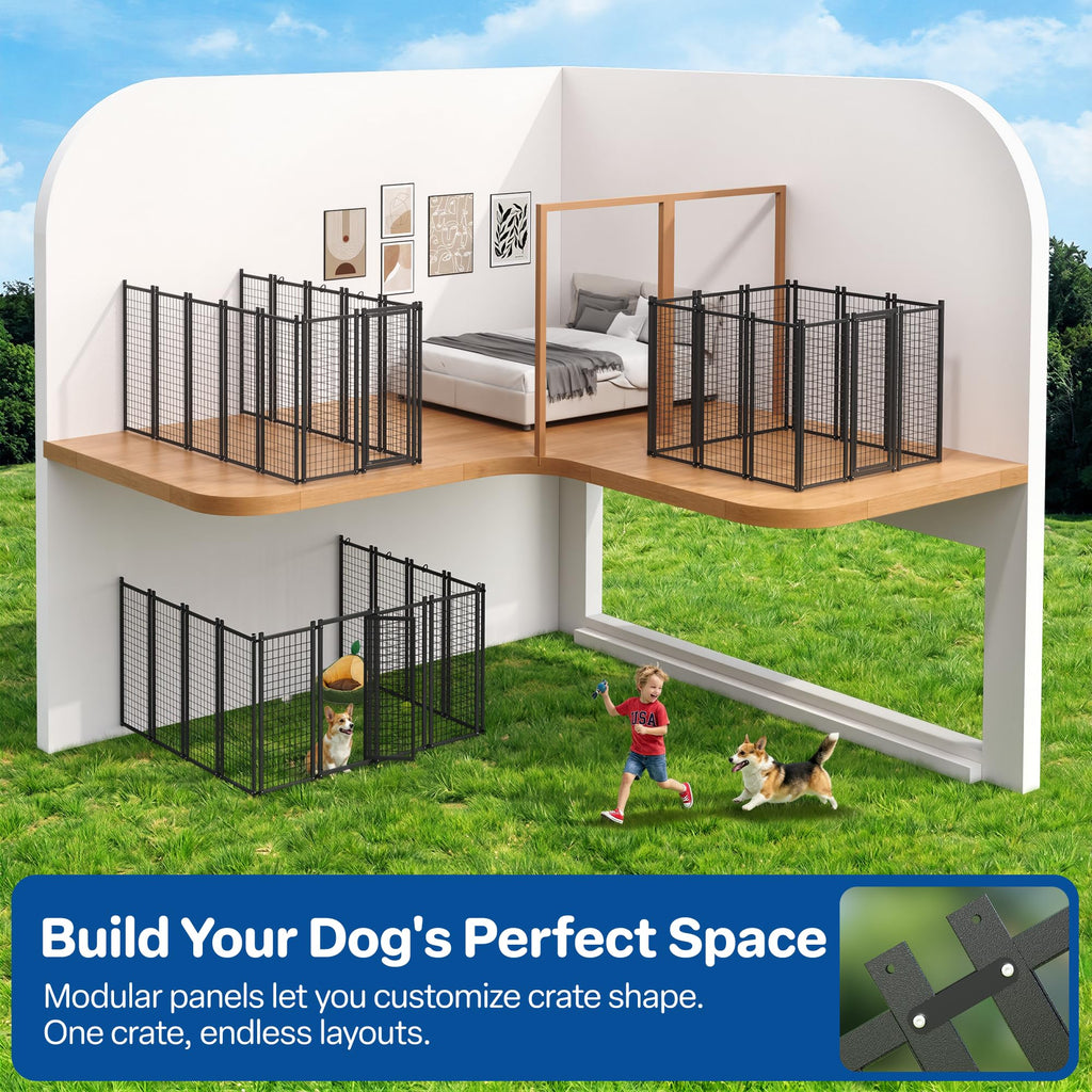 10x10 ft Heavy Duty Outdoor Dog Kennel R354251