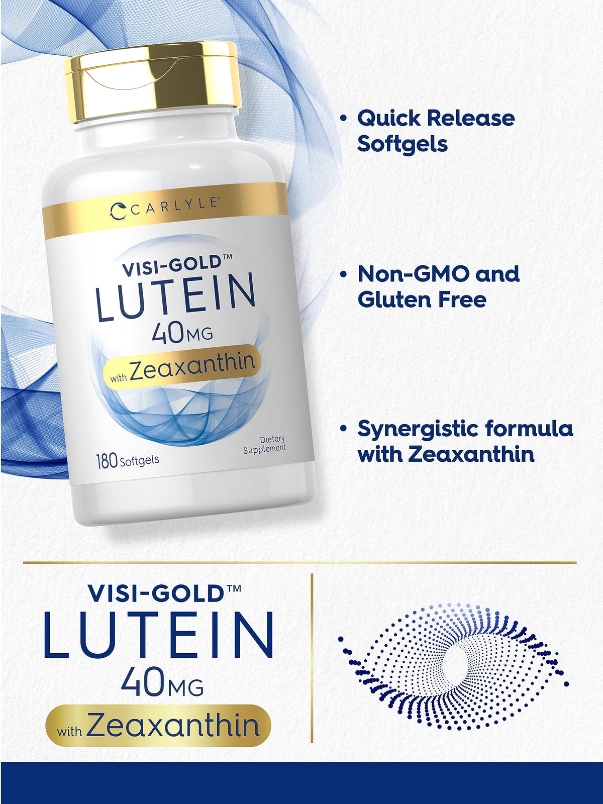 Lutein and Zeaxanthin 40mg 180 Softgels E117641